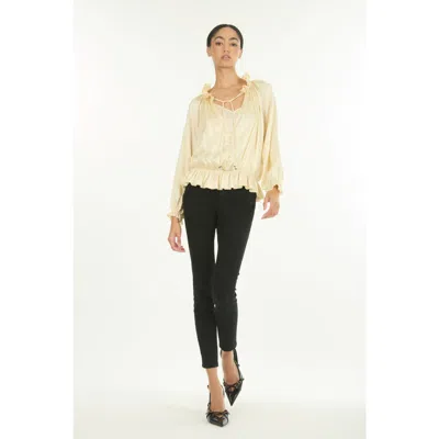 Secret Mission Romane Top In Yellow
