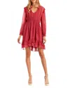 Secret Mission Rosalie Mini Dress In Coral In Red