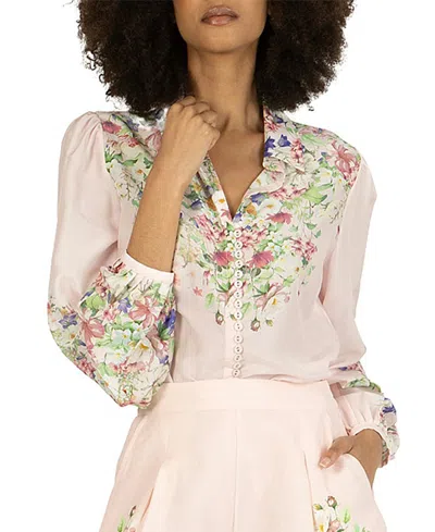 Secret Mission Rose Blouse In Pink
