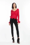 Secret Mission Sander Blouse In Red