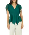 Secret Mission Thea Top In Persian Green