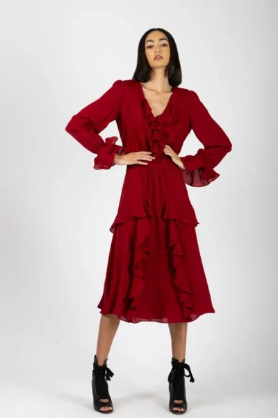 Secret Mission Warby Dress In Red