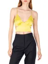 Secret Mission Amy Silk Tank Top In Yellow