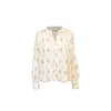 Secret Mission Lorien Top In White/yellow/orange