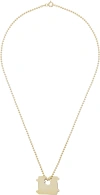 Secret Of Manna Gold Bread Clip Necklace In Gold