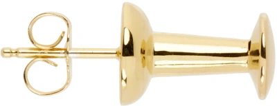 Secret Of Manna Gold Push Pin Single Earring