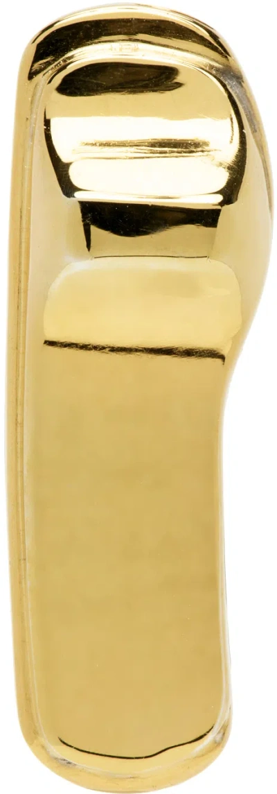 Secret Of Manna Gold Security Tag Single Earring