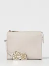 Secret Pon-pon Crossbody Bag  Woman Color Cream In White