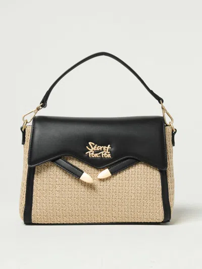 Secret Pon-pon Shoulder Bag  Woman Color Black