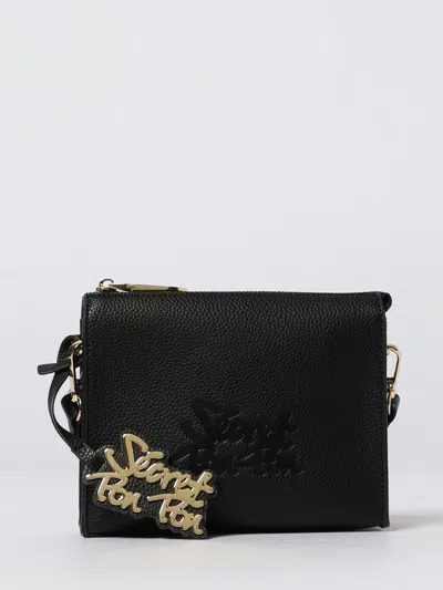 Secret Pon-pon Crossbody Bag  Woman Color Black
