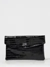 Secret Pon-pon Clutch  Woman Color Black In Black