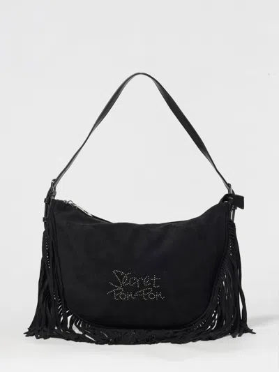 Secret Pon-pon Shoulder Bag  Woman Color Black