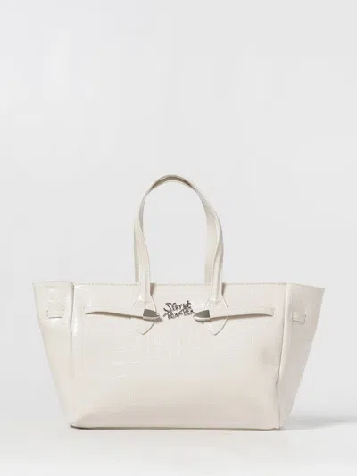 Secret Pon-pon Shoulder Bag  Woman Color Butter In White