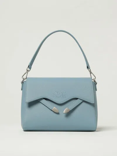 Secret Pon-pon Shoulder Bag  Woman Color Gnawed Blue