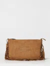 Secret Pon-pon Crossbody Bag  Woman Color Leather In Brown
