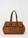 Secret Pon-pon Shoulder Bag  Woman Color Leather In Brown