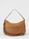 Secret Pon-pon Shoulder Bag  Woman Color Leather In Brown