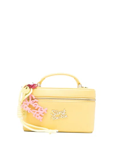 Secret Pon-pon Alexandra Logo-plaque Tote Bag In Yellow