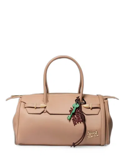 Secret Pon-pon Alexandra M Shoulder Bag In Neutral
