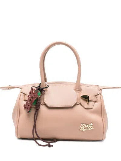Secret Pon-pon Crossbody Bag Alexandra With Charm Details In White