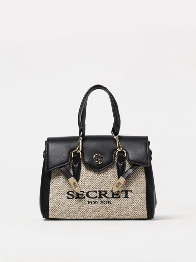 Secret Pon-pon Crossbody Bags  Woman Color Black