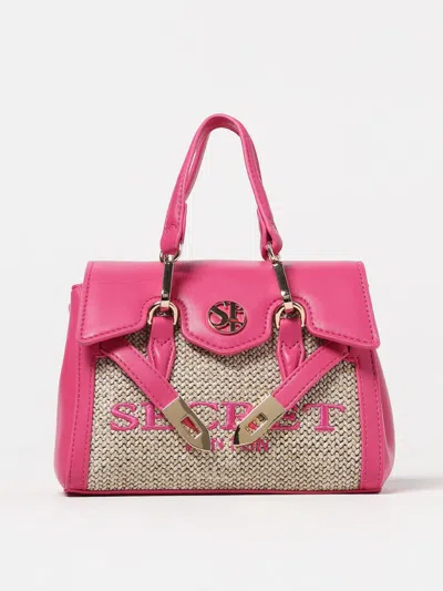 Secret Pon-pon Crossbody Bags  Woman Color Fuchsia