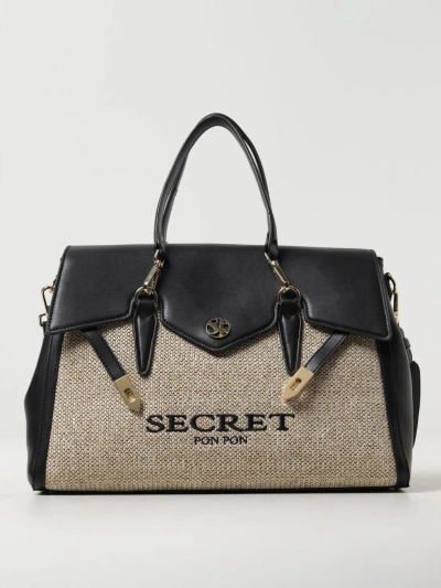 Secret Pon-pon Handbag  Woman Color Black