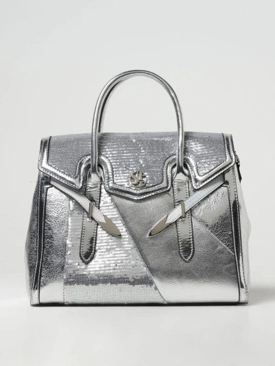 Secret Pon-pon Handbag  Woman Color Silver