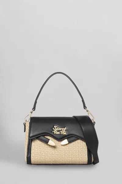 Secret Pon-pon Secret Pon Pon Quira Raffia Xsmall Shoulder Bag