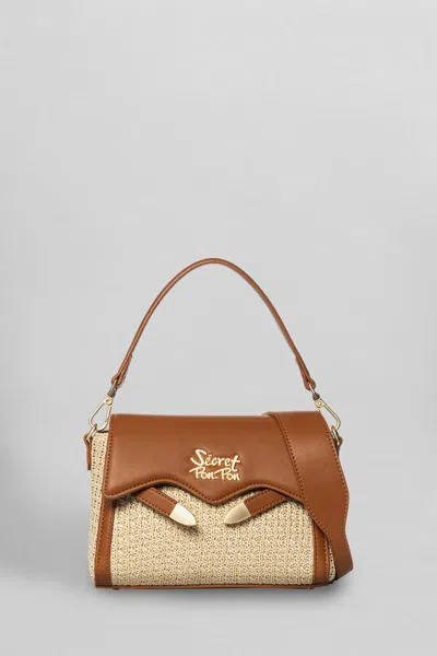 Secret Pon-pon Secret Pon Pon Quira Raffia Xsmall Shoulder Bag Color