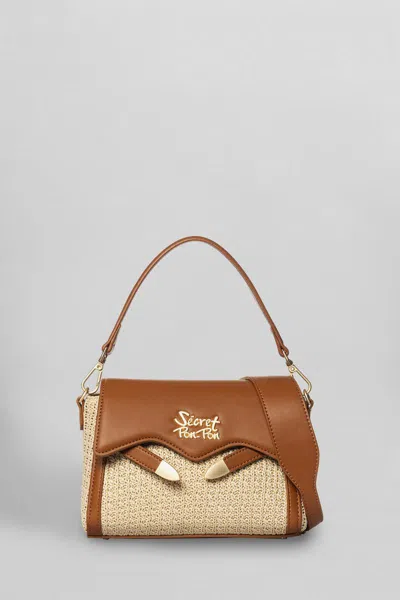 Secret Pon-pon Secret Pon Pon Quira Raffia Xsmall Shoulder Bag Color