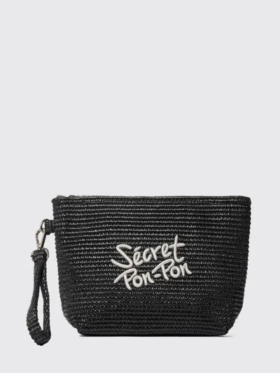 Secret Pon-pon Shoulder Bag Woman Color Black