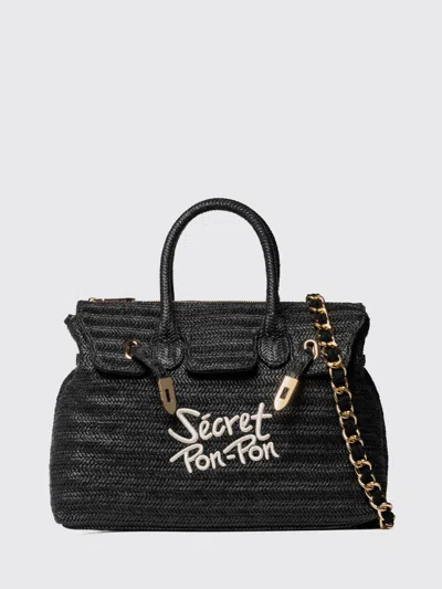 Secret Pon-pon Shoulder Bag Woman Color Black