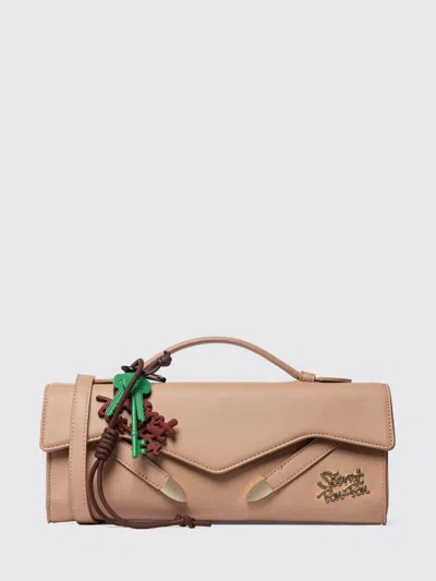 Secret Pon-pon Shoulder Bag Woman Color Leather In Brown