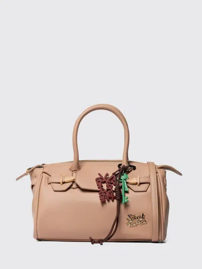 Secret Pon-pon Shoulder Bag Woman Color Leather In Brown