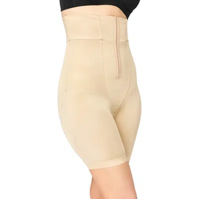 Secret Solutions Long-leg Shapewear In Brown