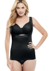 Secret Solutions Power Shaper Firm Control Wear-your-own-bra Shaper Tank In Black