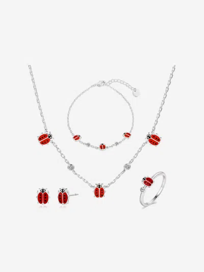 Secret Spoils Kids'  Girls Red Ladybird 5 Piece Jewellery Set