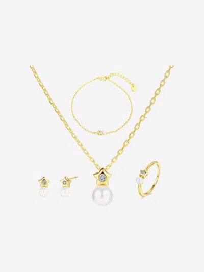Secret Spoils Kids'  Girls Star 5 Piece Jewellery Set In Gold