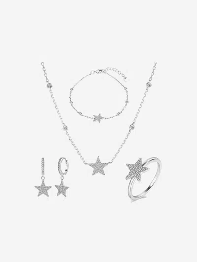 Secret Spoils Kids'  Girls Star 5 Piece Jewellery Set In Silver