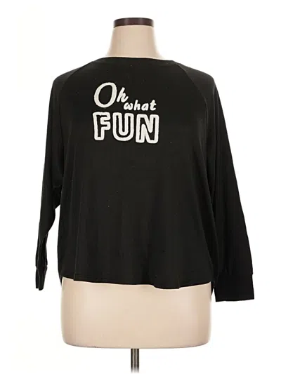 Pre-owned Secret Treasures 3/4 Sleeve T-shirt In Black