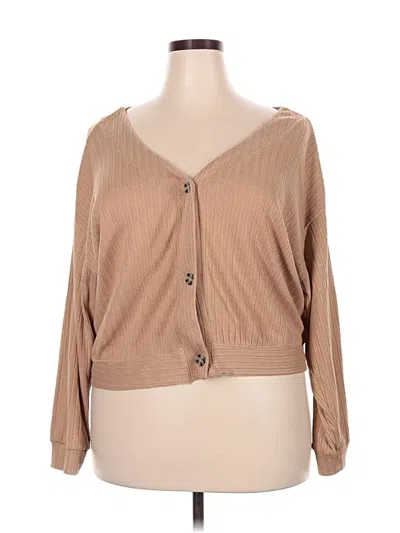 Pre-owned Secret Treasures Cardigan Sweater In Brown