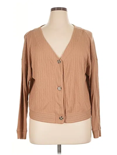 Pre-owned Secret Treasures Cardigan Sweater In Tan