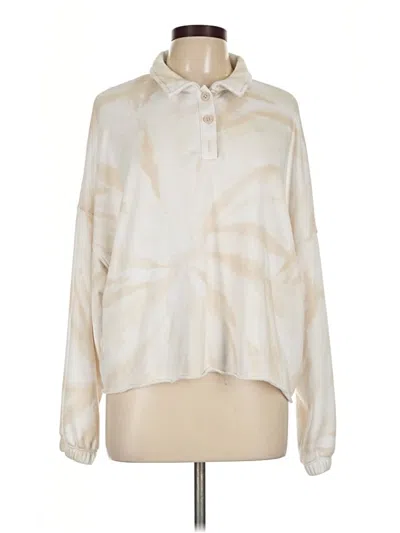 Pre-owned Secret Treasures Long Sleeve Blouse In Ivory