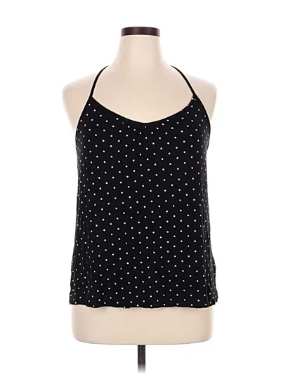 Pre-owned Secret Treasures Tank Top Black Halter Neckline Tops