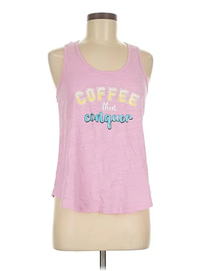 Pre-owned Secret Treasures Tank Top Pink Halter Neckline Tops