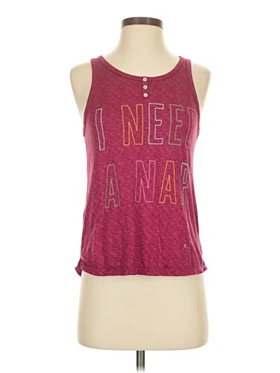 Pre-owned Secret Treasures Tank Top Pink Halter Neckline Tops