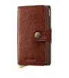 Secrid Basco Leather Miniwallet In Brown