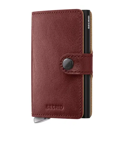 Secrid Basco Leather Miniwallet In Brown