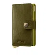 Secrid Basco Leather Miniwallet In Green
